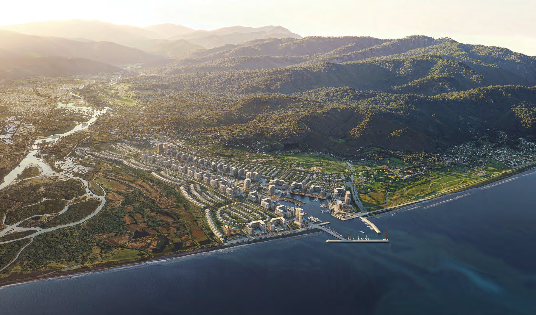 Gonio Waterfront masterplan on the Black Sea coast near Batumi, Georgia
