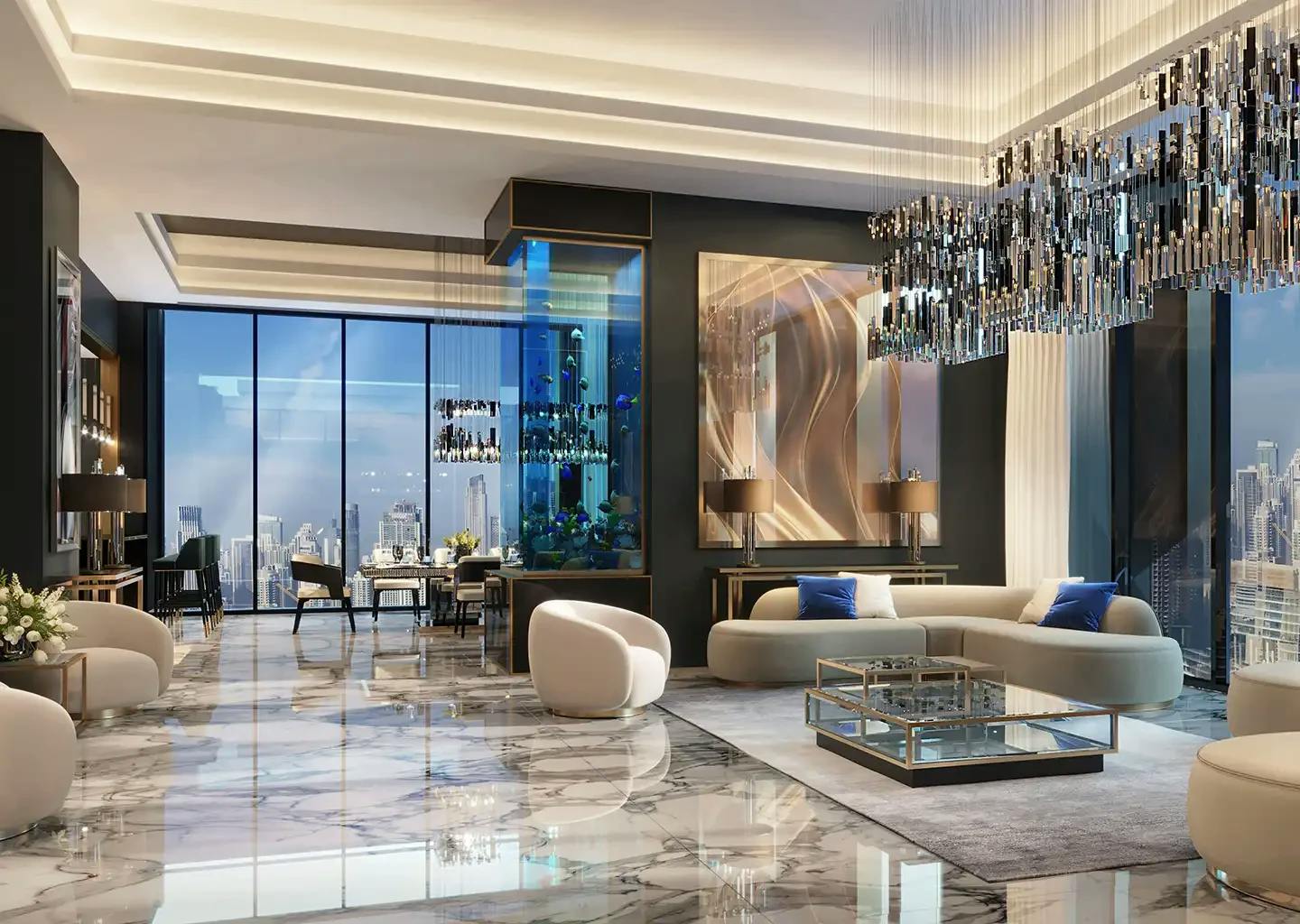 Upper-floor views from Burj Binghatti Jacob & Co Residences