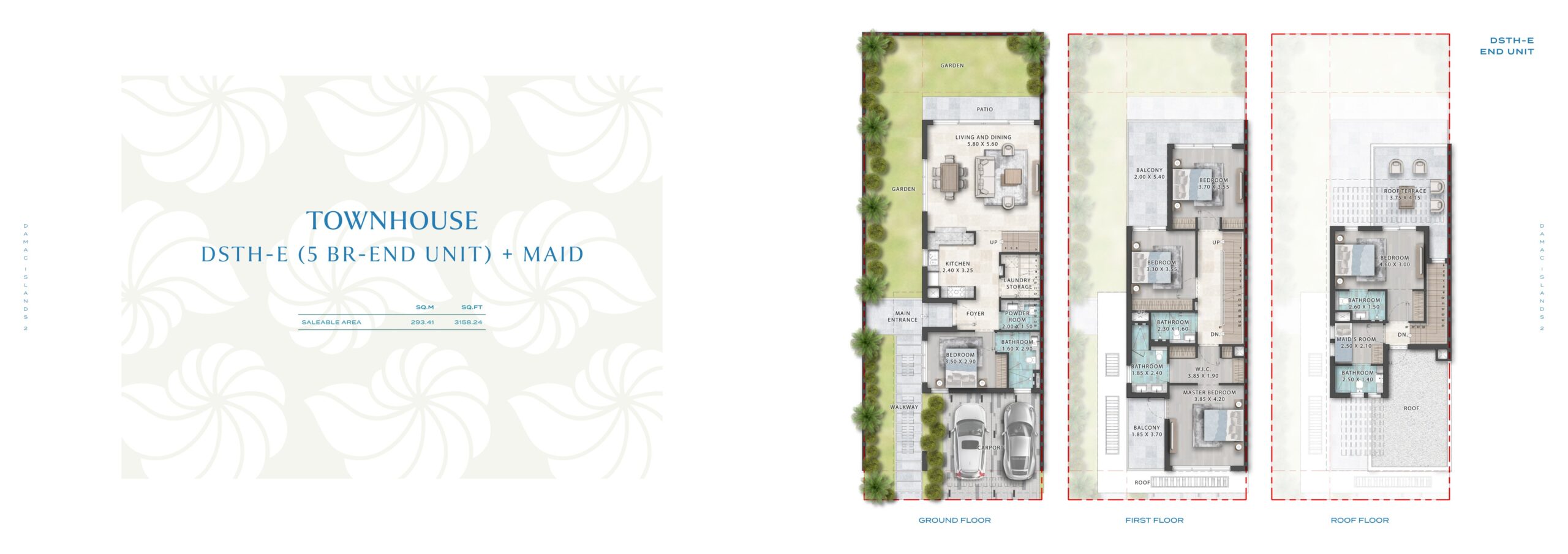 5 BR Townhouse with Maid – DAMAC Islands 2